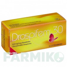 ДРОСПИФЕМ (DROSPIFEM) 0,03 мг/3 мг таблетки 6x21 шт - Дроспиренон, Этинилэстрадиол MIBE