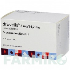 ДРОВЕЛІС (DROVELIS) 3 мг/14,2 мг таблетки 6x28 шт - Дроспіренон, Естетрол GEDEON RICHTER