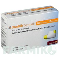 ДУАКЛІР (DUAKLIR) 340 мкг/12 мкг 60 доз порошок 1 шт - Формотерол, Аклідинію бромід ZENTIVA