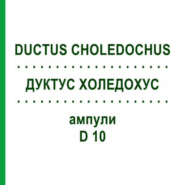 ДУКТУС ХОЛЕДОХУС (DUCTUS CHOLEDOCHUS) D 10 ампули 10x1 мл - Гомеопатія WALA HEILMITTEL