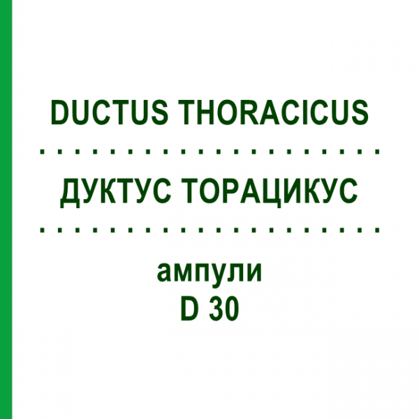 ДУКТУС ТОРАЦИКУС (DUCTUS THORACICUS) D 30 ампули 10x1 мл - Гомеопатія WALA HEILMITTEL