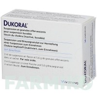 ДУКОРАЛ (DUKORAL) суспензія 2x1 шт - Холера інактивований цілісний вібріон BAVARIAN NORDIC