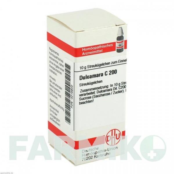 ДУЛКАМАРА (DULCAMARA) C 200 глобули 10 г - Гомеопатия DHU