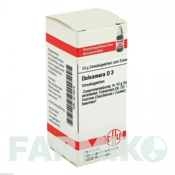 ДУЛКАМАРА (DULCAMARA) D 3 глобули 10 г - Гомеопатия DHU