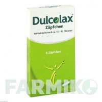 ДУЛЬКОЛАКС (DULCOLAX) суппозитории 6 шт - Бисакодил A.NATTERMANN & CIE