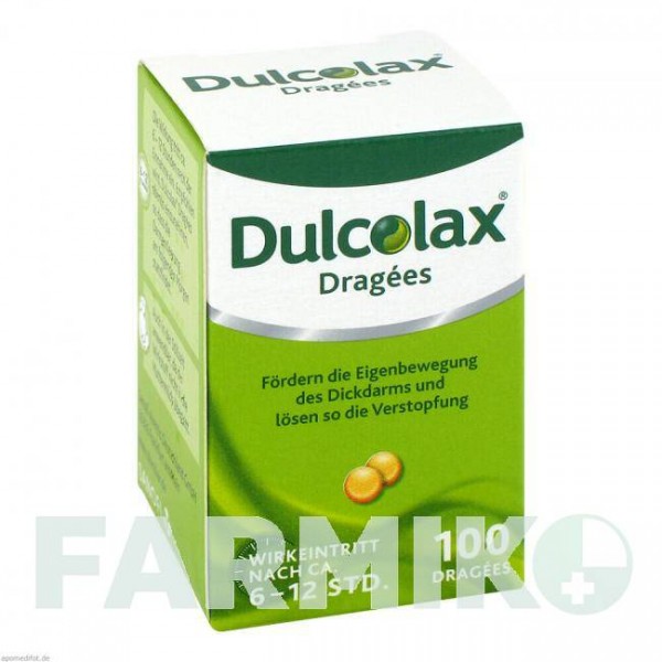 ДУЛЬКОЛАКС (DULCOLAX) таблетки 100 шт - Бисакодил A.NATTERMANN & CIE