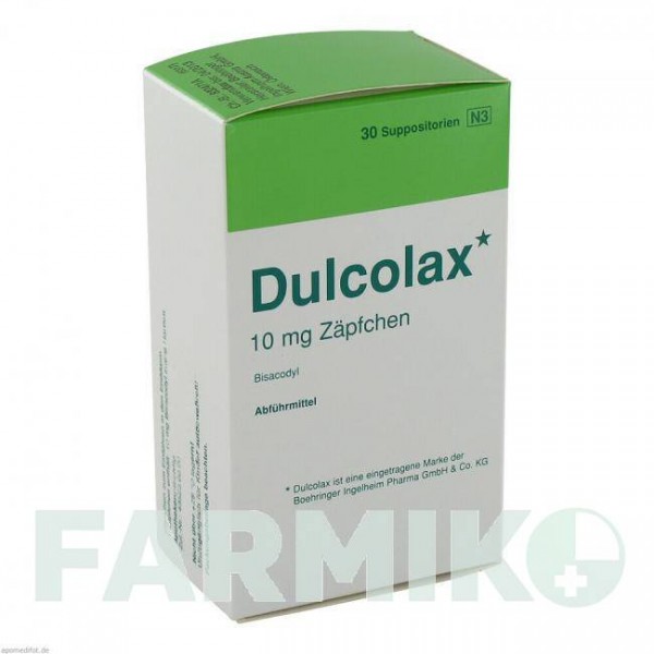 ДУЛЬКОЛАКС (DULCOLAX) суппозитории 30 шт - Бисакодил KOHLPHARMA