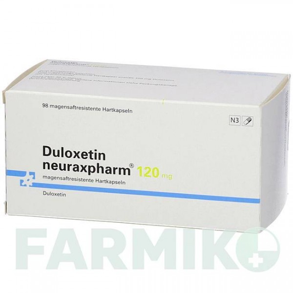 ДУЛОКСЕТИН (DULOXETIN) 120 мг капсули 98 шт - Дулоксетин NEURAXPHARM