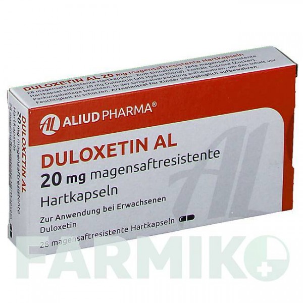 ДУЛОКСЕТИН (DULOXETIN) 20 мг капсули 28 шт - Дулоксетин ALIUD PHARMA