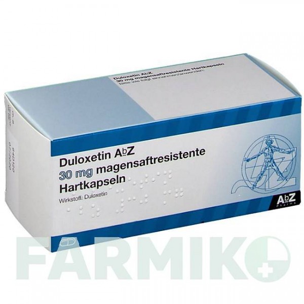 ДУЛОКСЕТИН (DULOXETIN) 30 мг капсулы 28 шт - Дулоксетин ABZ PHARMA