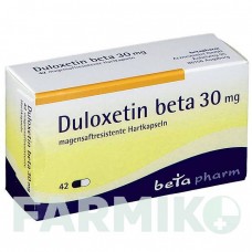 ДУЛОКСЕТИН (DULOXETIN) 30 мг капсулы 42 шт - Дулоксетин BETAPHARM