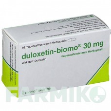 ДУЛОКСЕТИН (DULOXETIN) 30 мг капсулы 56 шт - Дулоксетин BIOMO PHARMA
