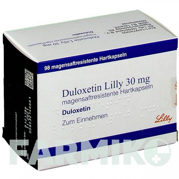 ДУЛОКСЕТИН (DULOXETIN) 30 мг капсулы 98 шт - Дулоксетин LILLY