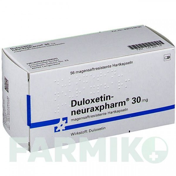 ДУЛОКСЕТИН (DULOXETIN) 30 мг капсули 56 шт - Дулоксетин NEURAXPHARM