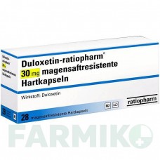 ДУЛОКСЕТИН (DULOXETIN) 30 мг капсулы 28 шт - Дулоксетин RATIOPHARM