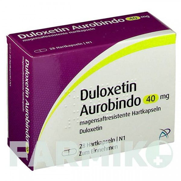 ДУЛОКСЕТИН (DULOXETIN) 40 мг капсули 28 шт - Дулоксетин PUREN PHARMA