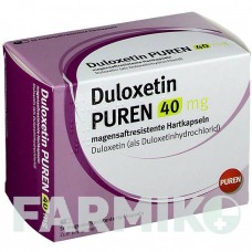 ДУЛОКСЕТИН (DULOXETIN) 40 мг капсулы 56 шт - Дулоксетин PUREN PHARMA