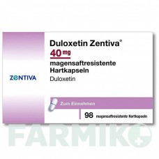 ДУЛОКСЕТИН (DULOXETIN) 40 мг капсулы 98 шт - Дулоксетин ZENTIVA