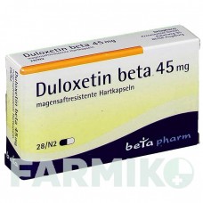 ДУЛОКСЕТИН (DULOXETIN) 45 мг капсулы 28 шт - Дулоксетин BETAPHARM