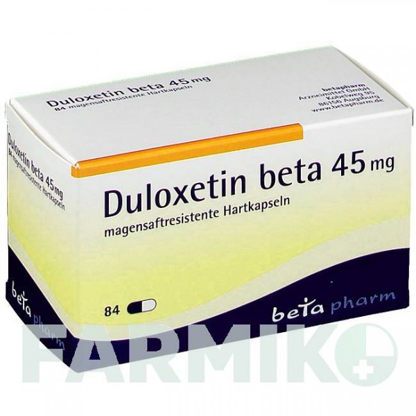 ДУЛОКСЕТИН (DULOXETIN) 45 мг капсули 84 шт - Дулоксетин BETAPHARM