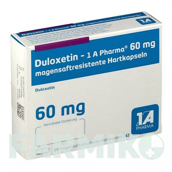 ДУЛОКСЕТИН (DULOXETIN) 60 мг капсулы 28 шт - Дулоксетин 1 A PHARMA