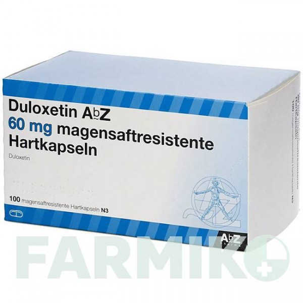 ДУЛОКСЕТИН (DULOXETIN) 60 мг капсулы 100 шт - Дулоксетин ABZ PHARMA