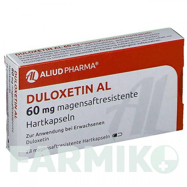 ДУЛОКСЕТИН (DULOXETIN) 60 мг капсули 28 шт - Дулоксетин ALIUD PHARMA