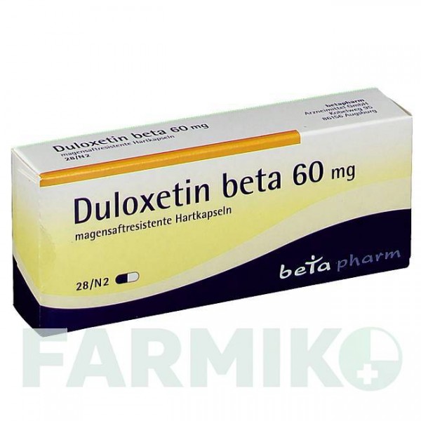 ДУЛОКСЕТИН (DULOXETIN) 60 мг капсули 28 шт - Дулоксетин BETAPHARM
