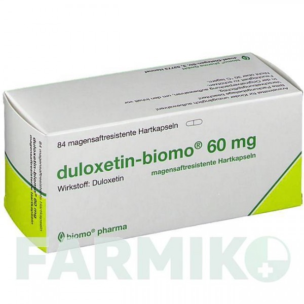 ДУЛОКСЕТИН (DULOXETIN) 60 мг капсули 84 шт - Дулоксетин BIOMO PHARMA