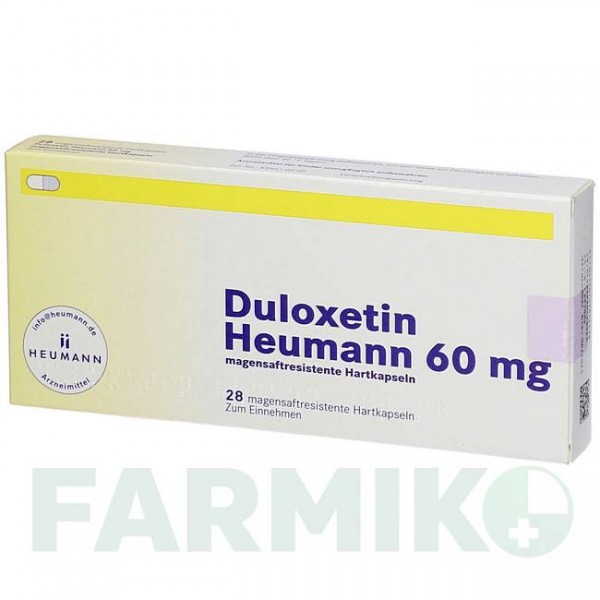ДУЛОКСЕТИН (DULOXETIN) 60 мг капсулы 28 шт - Дулоксетин HEUMANN PHARMA