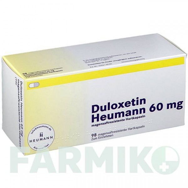 ДУЛОКСЕТИН (DULOXETIN) 60 мг капсули 56 шт - Дулоксетин HEUMANN PHARMA