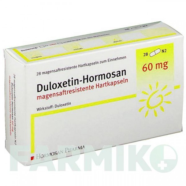 ДУЛОКСЕТИН (DULOXETIN) 60 мг капсули 28 шт - Дулоксетин HORMOSAN PHARMA