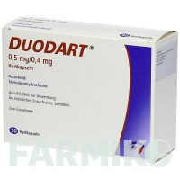 ДУОДАРТ (DUODART) 0,5 мг/0,4 мг капсулы 90 шт - Тамсулозин, Дутастерид AXICORP PHARMA
