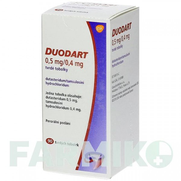 ДУОДАРТ (DUODART) 0,5 мг/0,4 мг капсули 90 шт - Тамсулозин, Дутастерид CC PHARMA