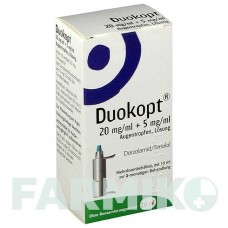 ДУОКОПТ (DUOKOPT) 20 мг/мл + 5 мг/мл капли 10 мл - Тимолол, Дорзоламид THEA FARMA