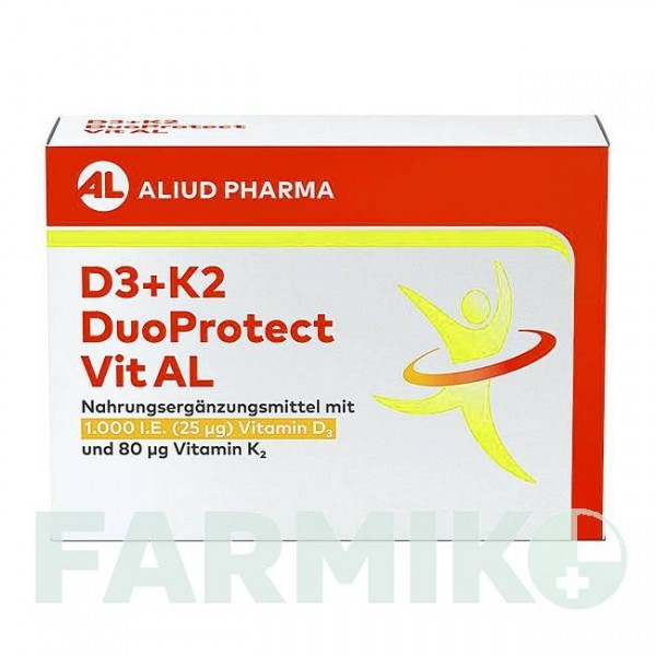 ДУОПРОТЕКТ (DUOPROTECT) 1000 МЕ/80 мкг капсулы 30 шт - Активные вещества ALIUD PHARMA
