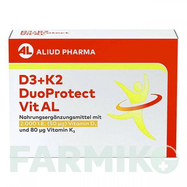 ДУОПРОТЕКТ (DUOPROTECT) 2000 МЕ/80 мкг капсулы 30 шт - Активные вещества ALIUD PHARMA
