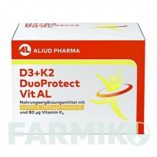 ДУОПРОТЕКТ (DUOPROTECT) 4000 МО/80 мкг капсули 90 шт - Активні речовини ALIUD PHARMA