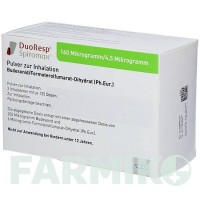 ДУОРЕСП (DUORESP) 160 мкг/4,5 мкг/доза 1 х 120 доз порошок 1 шт - Формотерол, Будесонід ACA MULLER-ADAG PHARMA
