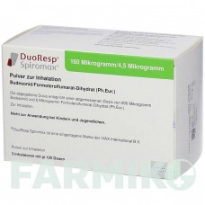 ДУОРЕСП (DUORESP) 160 мкг/4,5 мкг/доза 3 х 120 доз порошок 3 шт - Формотерол, Будесонід KOHLPHARMA