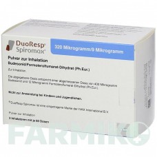 ДУОРЕСП (DUORESP) 320 мкг/9 мкг/доза 1 х 60 доз порошок 1 шт - Формотерол, Будесонід KOHLPHARMA