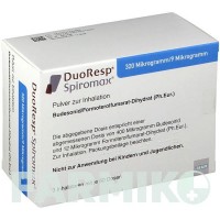 ДУОРЕСП (DUORESP) 320 мкг/9 мкг/доза 3 х 60 доз порошок 3 шт - Формотерол, Будесонід 1 0 1 CAREFARM