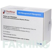 ДУОРЕСП (DUORESP) 320 мкг/9 мкг/доза 3 х 60 доз порошок 3 шт - Формотерол, Будесонід ABACUS MEDICINE