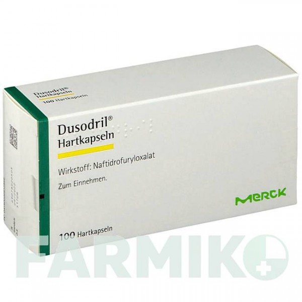 ДУЗОДРІЛ (DUSODRIL) капсули 100 шт - Нафтидрофурил MERCK HEALTHCARE
