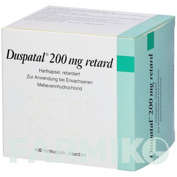 ДУСПАТАЛ (DUSPATAL) 200 мг капсули 90 шт - Мебеверин AXICORP PHARMA