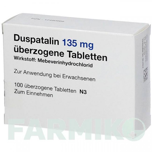 ДУСПАТАЛІН (DUSPATALIN) 135 мг таблетки 100 шт - Мебеверин 2CARE4