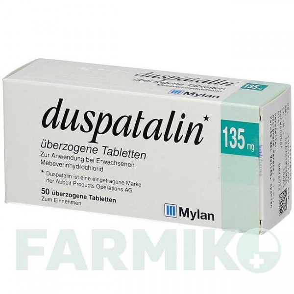 ДУСПАТАЛІН (DUSPATALIN) таблетки 50 шт - Мебеверин KOHLPHARMA