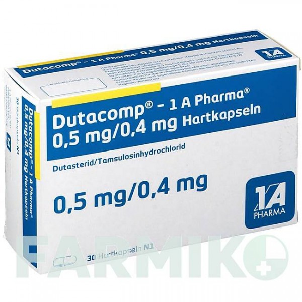 ДУТАКОМП (DUTACOMP) 0,5 мг/0,4 мг капсулы 30 шт - Тамсулозин, Дутастерид 1 A PHARMA