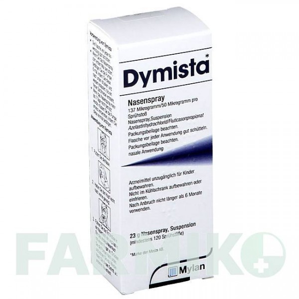 ДИМИСТА (DYMISTA) 137 мкг/50 мкг спрей 23 г - Флутиказон, Азеластин EMRA-MED