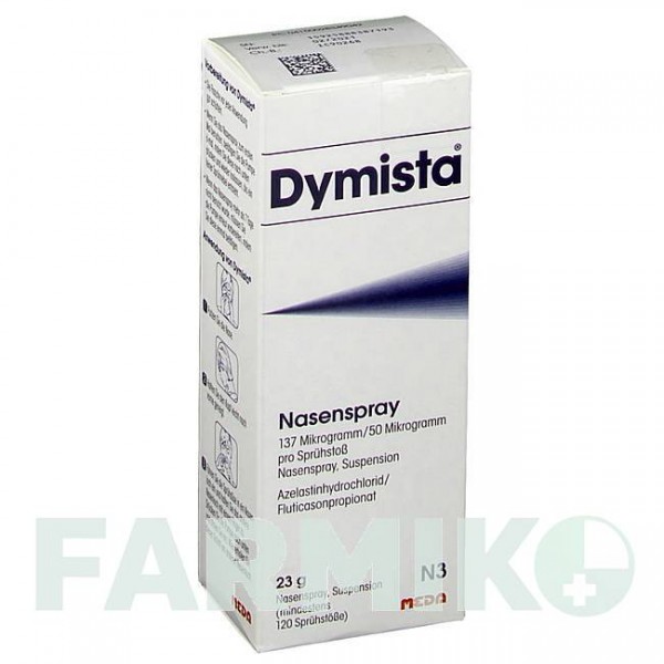 ДИМИСТА (DYMISTA) 137 мкг/50 мкг спрей 23 г - Флутиказон, Азеластин MEDA PHARMA